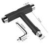 TRIXES Black 5 Way Scooter/Skateboard/Longboard Tool with Key Turner