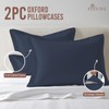 Pizuna 100% Cotton Standard Pillowcases 2 Pack Dark Blue 50x75cm,