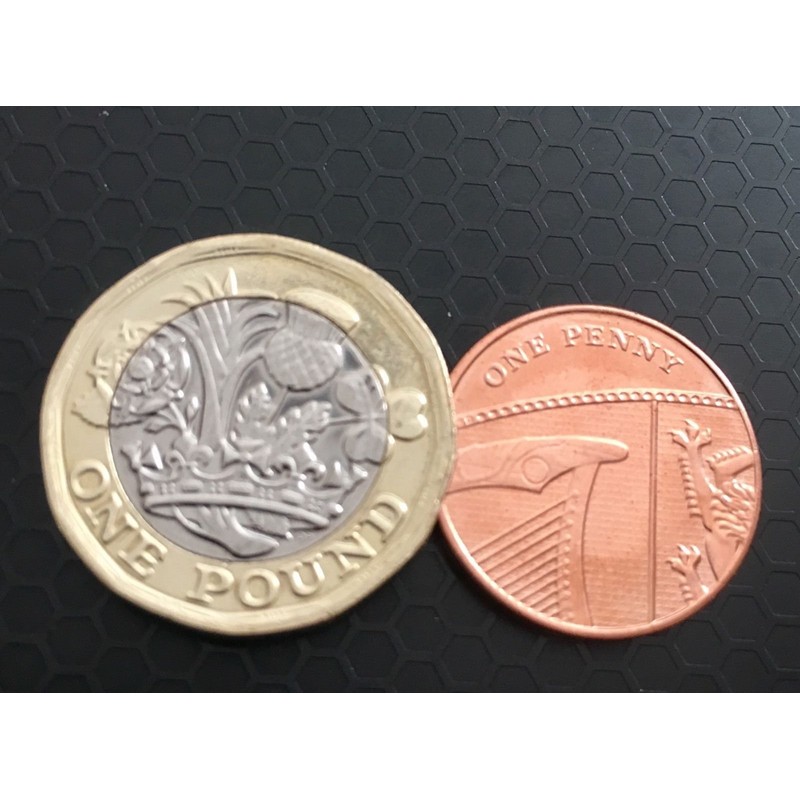COIN UNIQUE NEW VERSION - POUND AND PENNY TRICK WITH