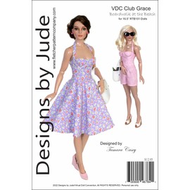 Boardwalk on The Beach Doll Clothes Sewing Pattern for 16.5" RTB101 Body Dolls Tonner