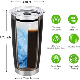 Hiwelove Gifts for Dad from Daughter Son Wife Kids, Christmas Gift for Men, Fathers Day Birthday Gifts for Husband Daddy Stepdad Grandpa Him Dads, Best Dad Ever Gift, 20 Oz Stainless Steel Tumbler