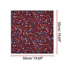 sourcing map Women's Square Neck Scarf Colourful Leopard Neckerchief Handkerchief,