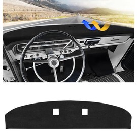 Cartist Dash Cover Compatible with Ford F100/ F250/ F350 Pickup Truck 1967-1972 Dashboard Cover Mat Non-Slip Carpet Sunshield Glare UV Rays Protector