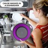 Black and Purple Food Strainer for Kitchen - Small Silicone