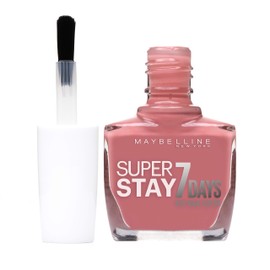 Maybelline New York Super Stay 7 Days Finish Nail Polish Forever Strong Gel Nail Polish Make Up/Colour Ultra Strong Hold With UV Lamp in Rich Dark Blue – 1 x 10 ml 10 ml Nude Pink