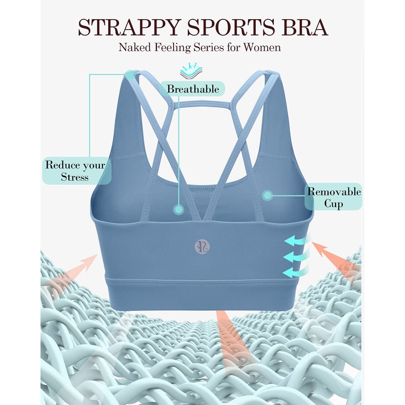 RUNNING GIRL RUNNING GIRL Sports Bras for Women Backless Padded