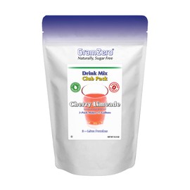 GramZero Cherry Limeade Zero Calorie Sugar Free Drink Mix, Great For Nutrition Club Loaded Teas, Stevia Sweetened