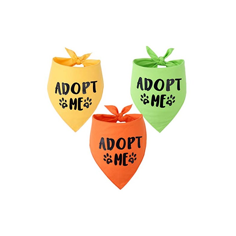 Adopt Me - Bandana para perros, Paquete de 3