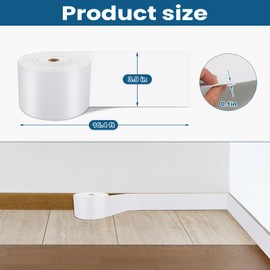 CvoMep 196.8" x 3.9" Molding Trim Self Adhesive Mirror Frame Peel and Stick, Waterproof Border Wall Decor, Wall Baseboard Moulding Trim for Bedroom Living Room Kitchen Bathroom DIY Decoration