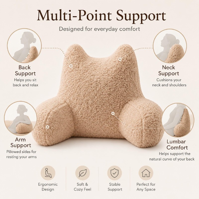 Sherpa Gaming Rest, Supportive Floor Seating Cushion