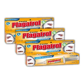 3 Pzs Plagatrol Pasta 10 G Control De Cucarachas Ecológico
