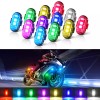 Universal 12PCS Wireless LED Strobe Lights 8 Colors USB Rechargeable