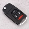 Tbest Car Keys 3 Panic Button Folding Remote Flip Shell
