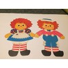 RAGGEDY ANN AND ANDY LARGE 15 INCH PAPER DOLLS