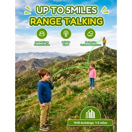 Walkie Talkies for Kids 4 Pack Rechargeable Outdoor Toys Gifts Boys Girls