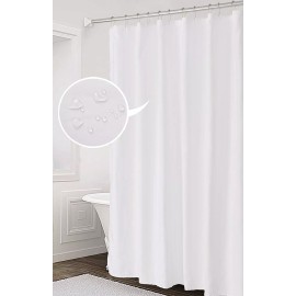 N&Y Home 70 X 72 N&Y Home Fabric Shower Curtain Liner, Water Repellant, Mildew Resist