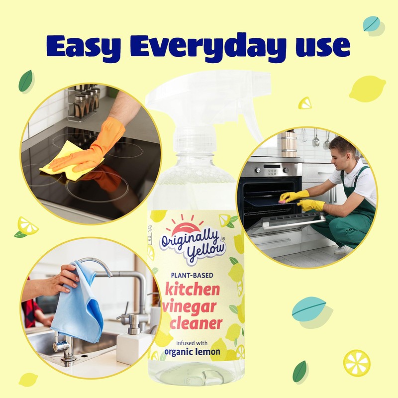 Originally Yellow Plant-Based Kitchen Cleaner | Powered by Natural Vinegar