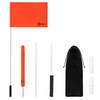 MUMUBOAT Orange Boat Flag Water Ski Flag 48 Inch, 12”