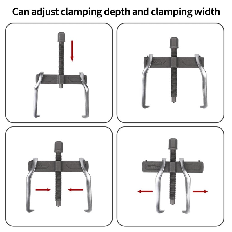 IUSOT 4 Inch 2 Jaw Gear Puller Tool Set for