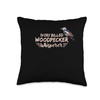 Ivory Billed Woodpecker Bird Feeder House Birdwatching Throw Pillow