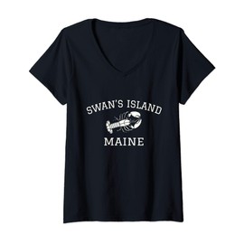 Womens Swan's Island, Maine Lobster product V-Neck T-Shirt