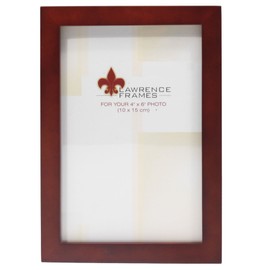 Lawrence Frames Walnut Wood Picture Frame, Gallery Collection, 4 by 6-Inch