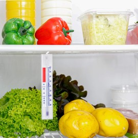 Lantelme 4884 Analogue Fridge Thermometer with Hook Thermometer for Freezer Fridge Freezer Refrigerator Refrigerator Refrigerator Counter 4884