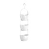 Premier Housewares 3-Tier Shower Caddy - White, W22 x D16