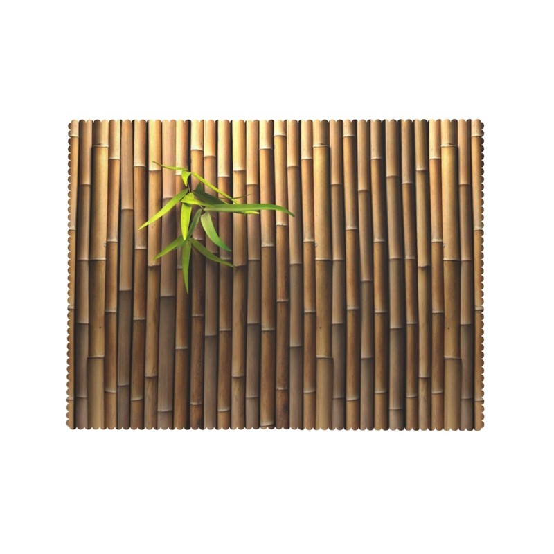 JRZHXYA Bamboo Print Tablecloth 54 x 72 Inch Zen Japanese