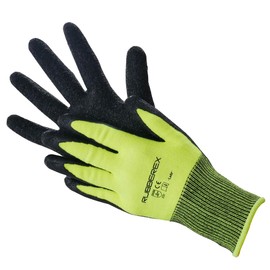 【Ace Gloves】Construction Site Girls Rubber Rex 3 Pair Set, yellow, S