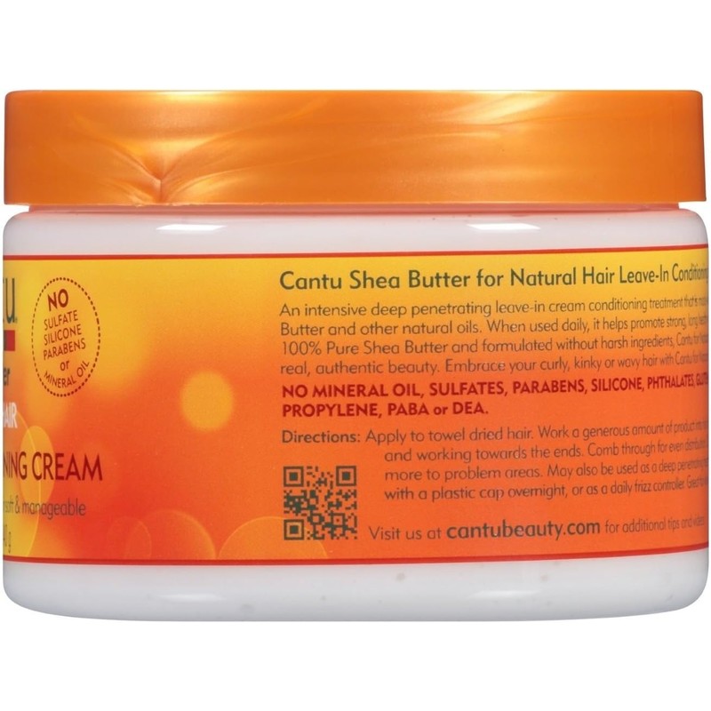 Cantu Natural Hair Leave-In Conditioning Cream 12oz Jar by Cantu