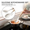 Hefild Silicone Cooking Utensils with Wooden Handles, 4-Piece Set and