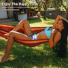SZHLUX Double Hammock,Cotton Hammock Portable Hammock with Carry Bag,Perfect Camping