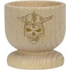 'Viking Skull' Wooden Egg Cup (EC00023378)