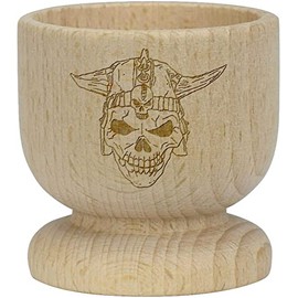 'Viking Skull' Wooden Egg Cup (EC00023378)