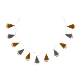 Mud Pie Glittered Bottlebrush Garland; 3" x 60"