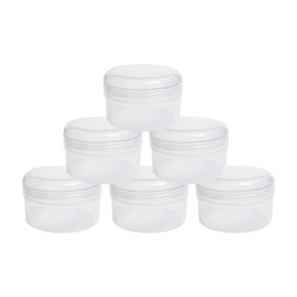 Nsb Herbals Clear / Transparent 20 GM / ML Empty Jar / Container For Storing Eyeshadow, Makeup, Face Cream, Lip Balm, Jewellery, Watch Parts, Beads (Pack of 24)