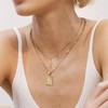KELORIS PATH Gold Layered Initial Cross Necklace, 14K Gold Plated