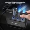 EUGIZMO Cigarette Lighter Adapter, 222W 3 Socket Car Cigarette Lighter