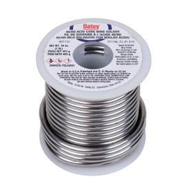Oatey 21115 Leaded Acid Core Solder, 1 lb, Gray