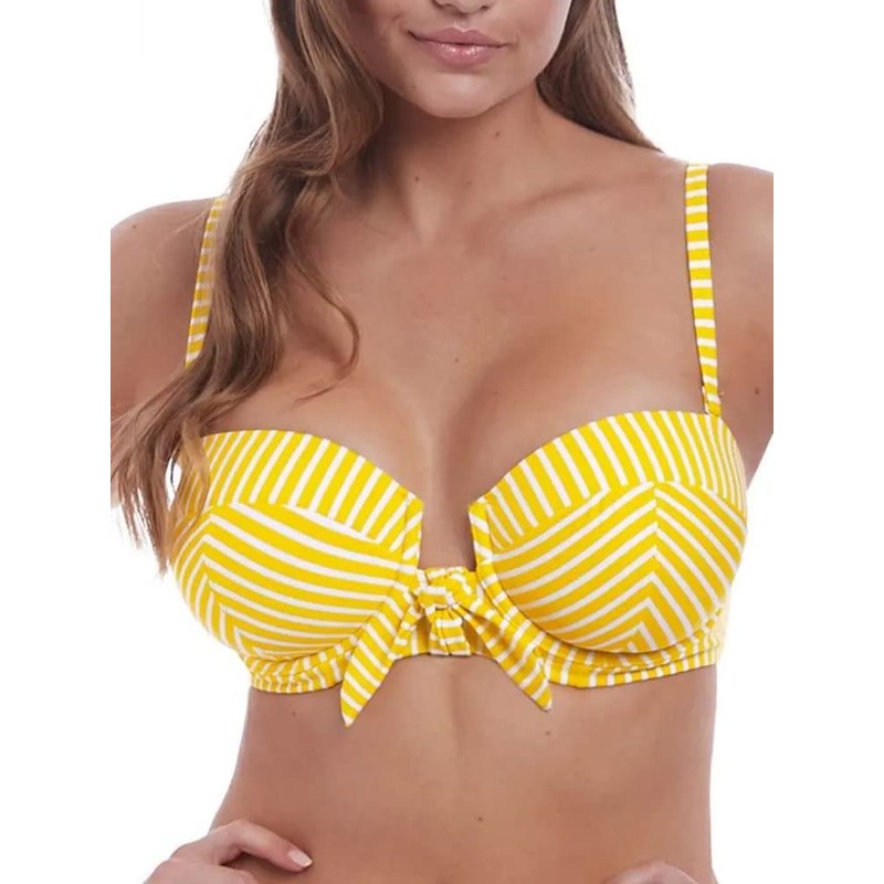 Freya Beach Hut Bandeau Bikini parte superior, Azul Luna, 38FF