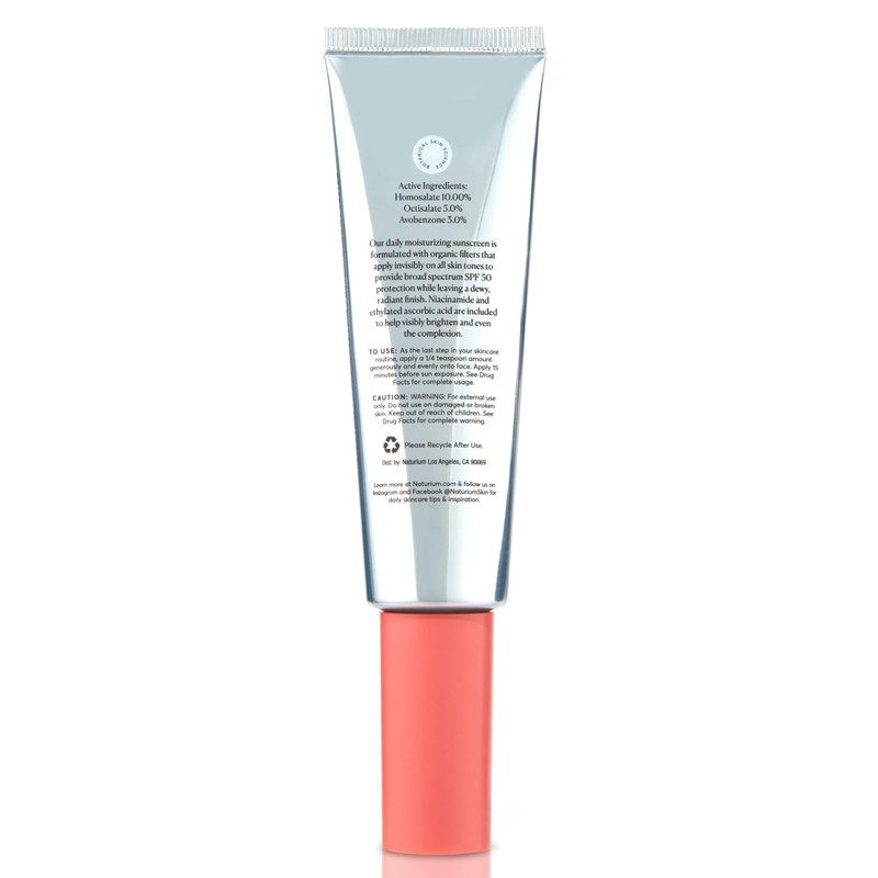 Naturium Dew-Glow Moisturizer SPF 50 PA++++, Daily Moisturizing Sunscreen &