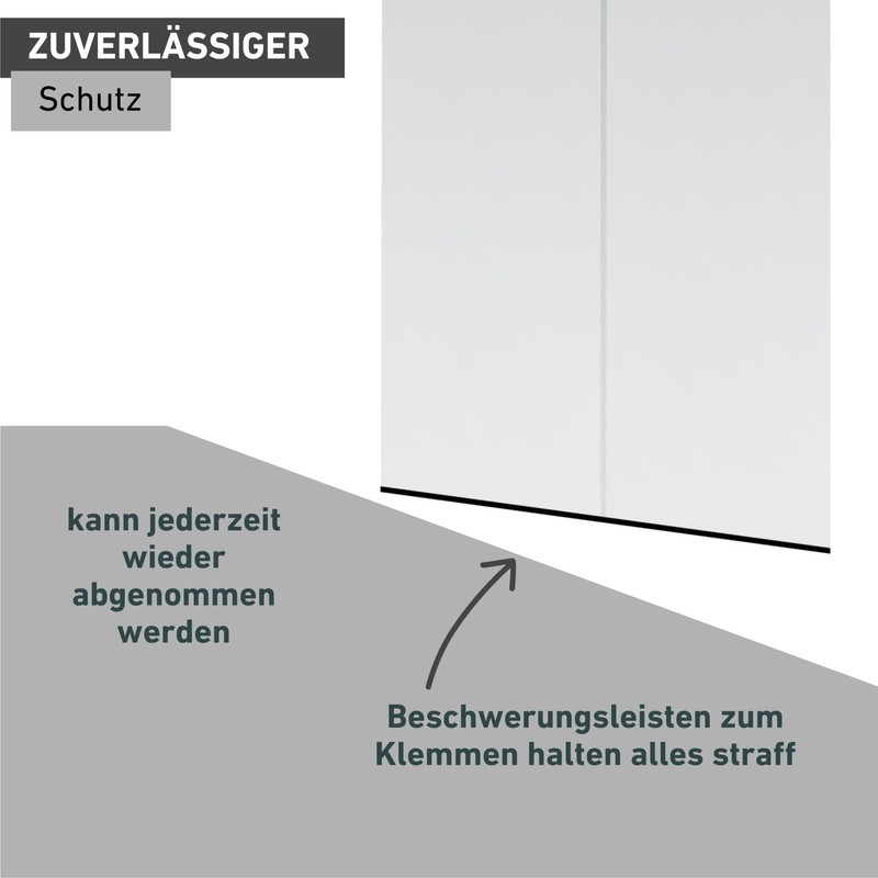 Windhager Basic Fly Screen Curtain for Doors, Door Curtain, Slat
