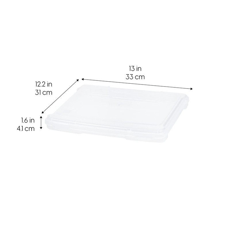 IRIS USA Board Game Storage Craft Organizer Box with Snap-Tight