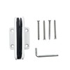Brixwell H-PGTW-W Premier Series Glass to Wall Mount Shower Door