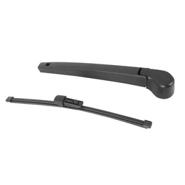 Partuto Rear Wiper Blade Arm Set - for VW Polo MK5 MK6 2009-2019 Plastic Metal Rubber Black - 1 Set