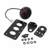 Gearzaar Side Mount License Plate Bracket Motorcycle LED-Light Holder For