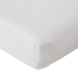 Little Unicorn Premium Changing Pad Cover | Extra Soft & Breathable Muslin Fabric (White)