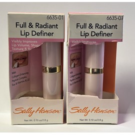 Sally Hansen Full & Radiant Lip Definer/ Lip Balm 6635-01, (Pack of 2) Damaged