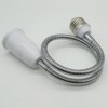 2Pcs Light Socket Extender,Flexing Neck All Directional Light Bulb Socket
